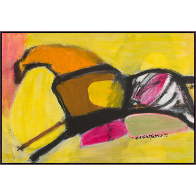 The Horse's March Wind Framed Painting Canvas