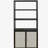 Kenneth Black 3-shelf Radio Weave Accent Cabinet-1759823486