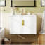 Meuble-lavabo de salle de bain rétro 30 po avec lavabo et rangement en céramique, portes à fermeture douce et fabrication durable-1459987772