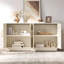  Buffet courbé à quatre portes avec tablettes réglables-1242257142