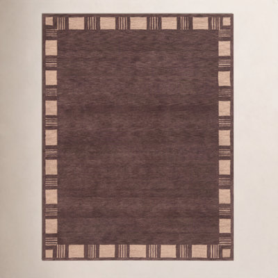 Hand-Tufted Geometric Wool Rug