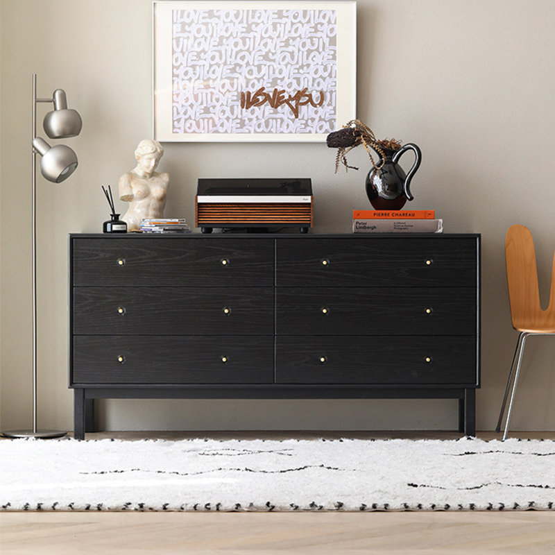 Buffet de style moderne et minimaliste, Noir