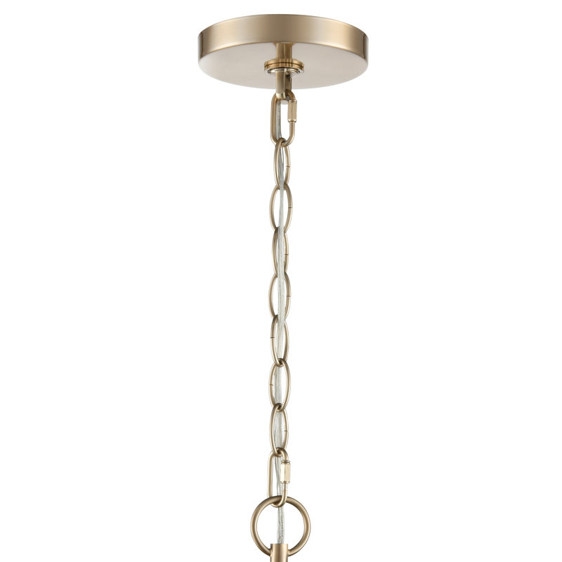 Lustre Senoia - or moderne, 5, H 31 po x l 25 po x P 25 po