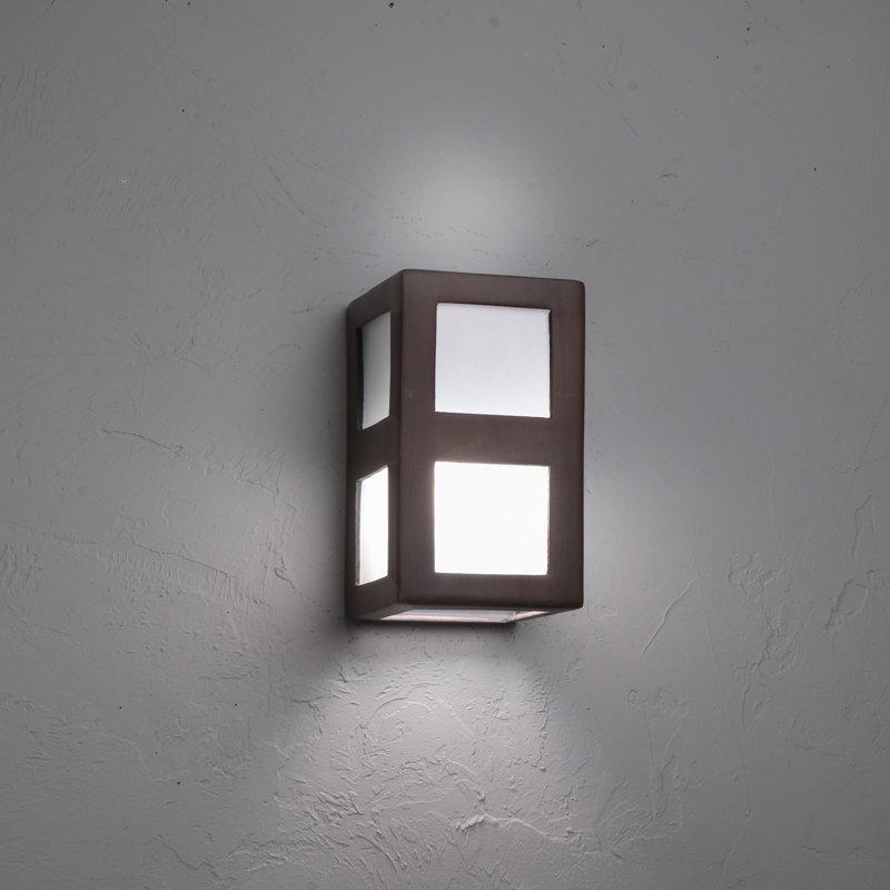 Coan Ceramic Outdoor Wall Light, LED Bulb Included, Rubbed Copper