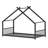 Kids Metal Bed Frame with Frame House Silhouette-129020732