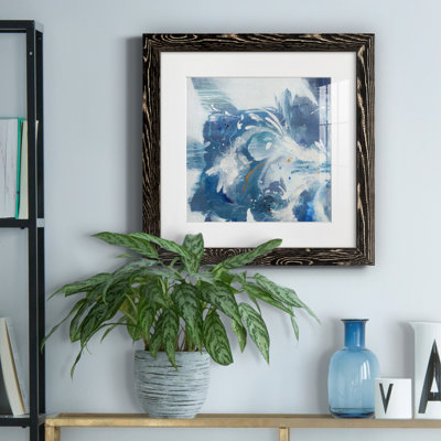 Blue Velveteen - Reproduction d'art sur papier encadrée