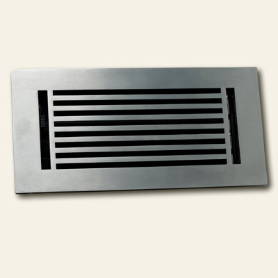 Madelyn Carter Solid Aluminum Linear Vent Cover with Damper - Floor & Wall Register