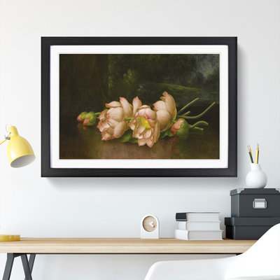 Lotus Flowers by Martin Johnson Heade - Picture Frame Painting