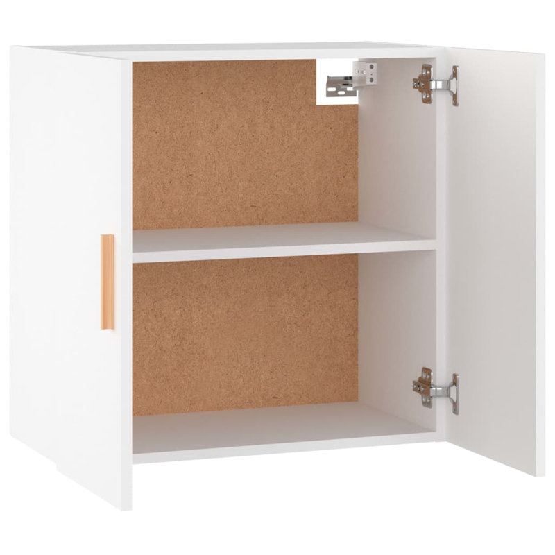 17 Stories Wall Cabinet  60X30x60 Cm Engineered Wood, White