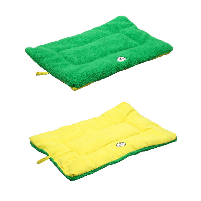 Tapis de lit Pet Pet Eco-Paw, Grand (H 36 po x P 23 po x H 2 po), Jaune et vert