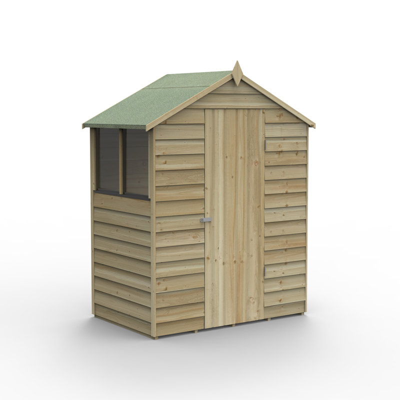 4Life Pressure Treated Apex Shed, No, 5ft. x 3ft.