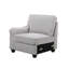 Canapé modulaire en lin et repose-pieds Ellis 8 pièces Ellis