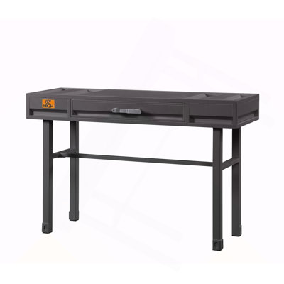 Cargo Gunmetal Finish Vanity Desk