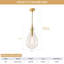 Luminaire suspendu en laiton