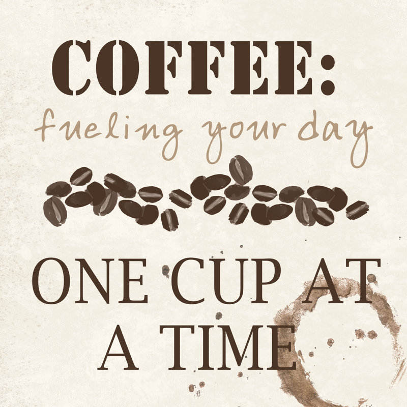 Coffee Fuel - Wrapped Canvas Print, 91cm H x 91cm W x 3.8cm D