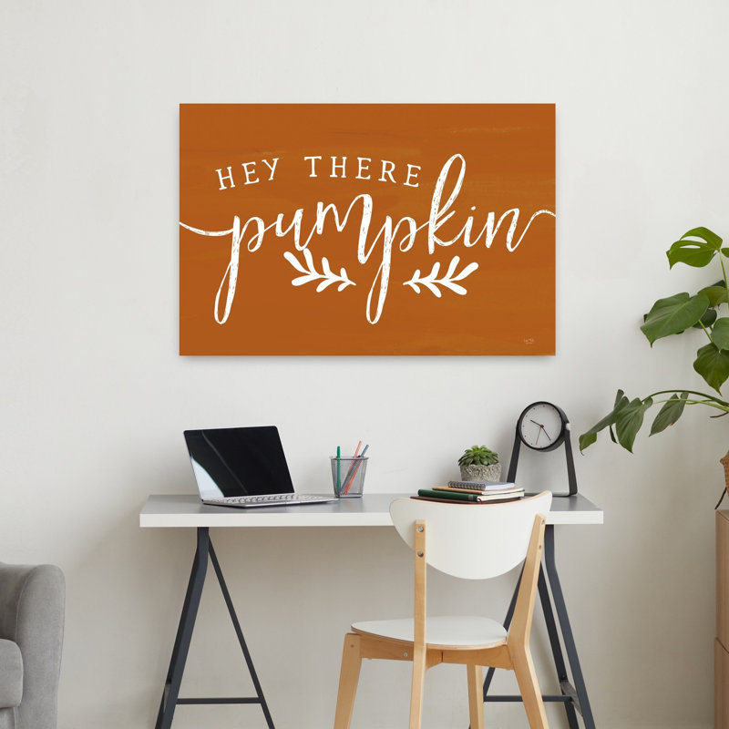 «Hey There Pumpkin», art contemporain abstrait, H 24 po x l 36 po