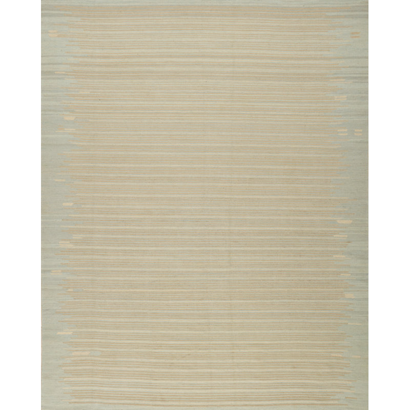 Striped Area Rug in Light Gray