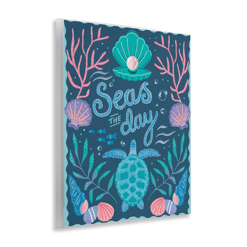  Symmetrical Seas The Day Wall Plaque Art by Jo Reid