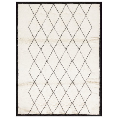 Moroccan Wool Geometric Area Rug