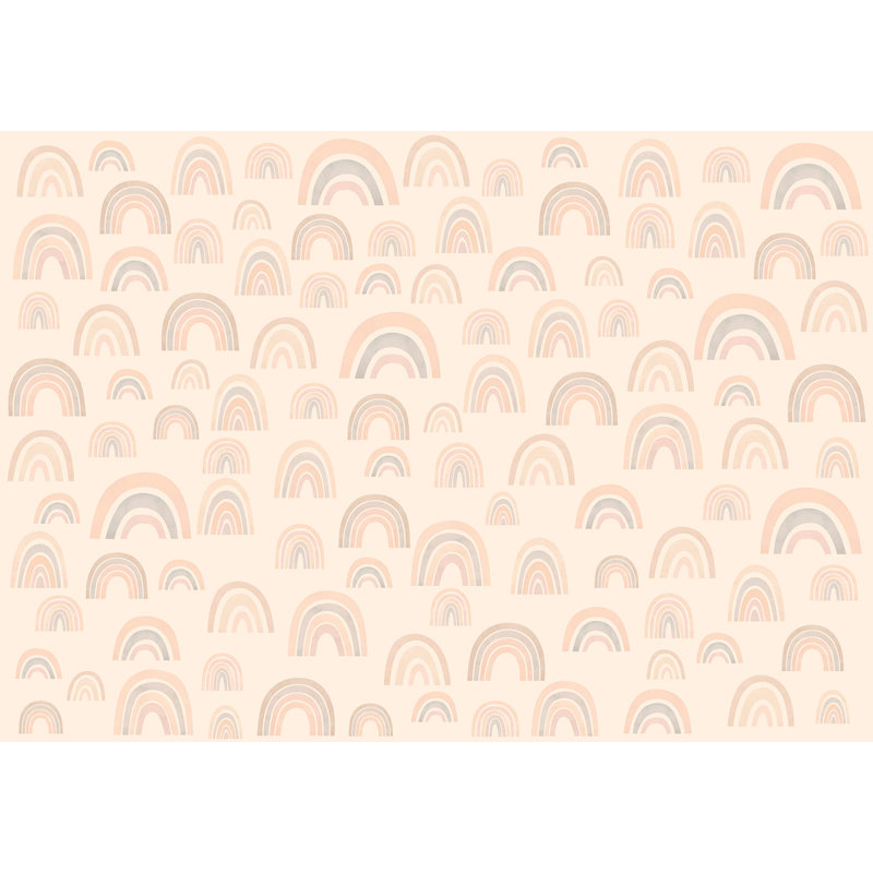 Papier peint pour enfants, arcs-en-ciel pastel, L 98 po x L 68 po