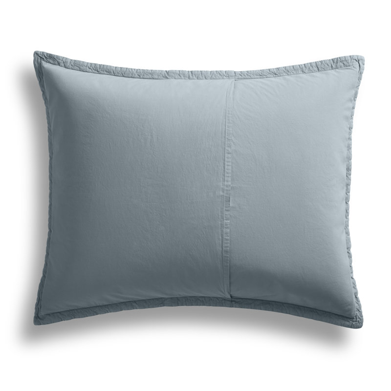 Popple Duvet Cover Set, Queen Duvet Cover + 2 Queen Shams, Gray Blue