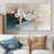 Toile naturelle avec cadre flottant