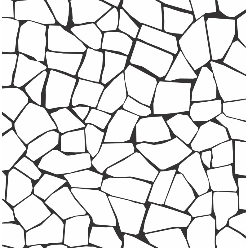 Rouleau de papier peint adhésif mosaïque L 18 pi x l 20,5 po Leidesdorff