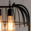 Lustre de restaurant rétro en forme de cage à oiseaux