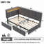 3ft Single Daybed with 2 Drawers, LED Light and USB Charging