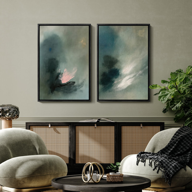 Art mural encadré, rétro, antique, classique pour chambre à coucher - 16 po x 24 po x 2 panneaux, Noir, H 24 po x l 16 po