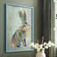 Fantastic Florals Hare, assis, reproduction encadrée - bois massif-851238009-851238013