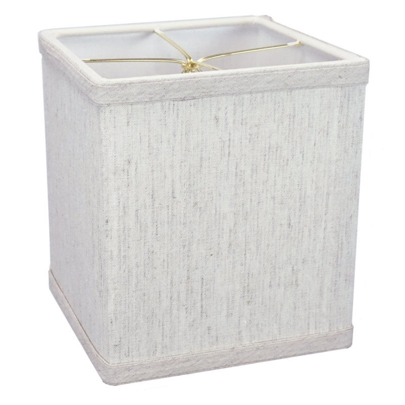 7'' H Linen Rectangle Lamp Shade, Oatmeal