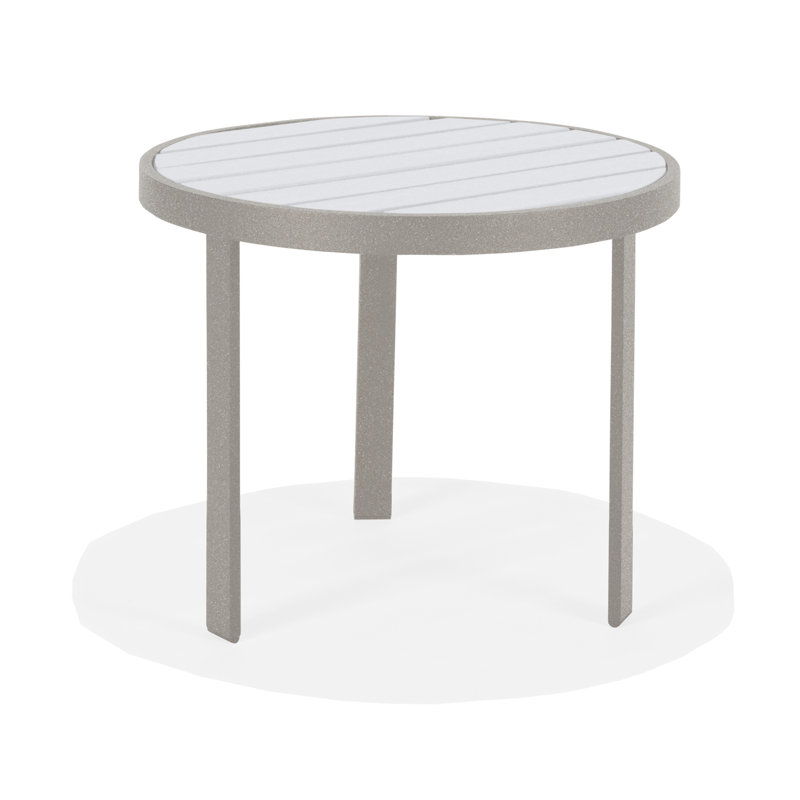 Hamilton 36" Sq. Balcony Height Table (HDPE) w/umb hole (surface mountable), 34.5" H x 35.75" W x 35.25" D