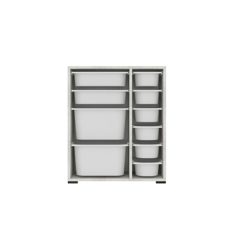 Multi Purpose Cabinet, White/White/Grey