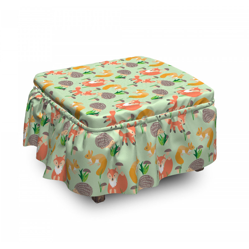 Housse pour repose-pieds de faune sauvage happy