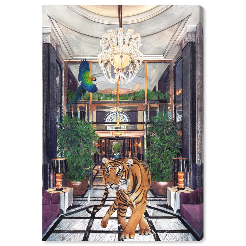 " Wild Couture " Painting Print, Wrapped Canvas, 36" H x 24" W x 1.5" D