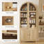 Arched Kitchen Pantry Cabinet, 71" Tall Kitchen Storage Cabinet-1919741115
