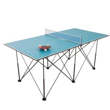GoSports Foldable Indoor/Outdoor Table Tennis Table with Paddles