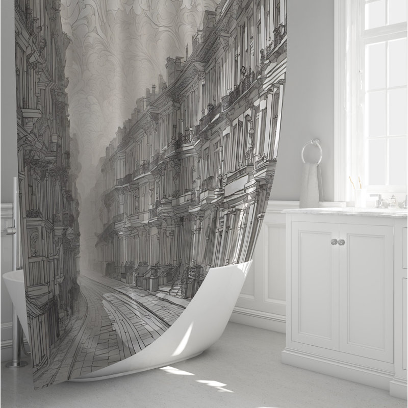 Rideau de douche Jaelyn, H 72 po x l 70 po