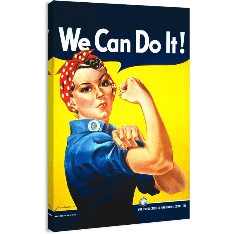 «We Can Do It Rosie The Riveter World War II Wartime», affiche sur toile