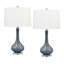 Lampe de table tourbillon bleu foncé 28 po Afragola