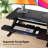 Z Shaped Standing Desk Converter With Wide Keyboard Tray, Adjustable Sit-Stand Riser, Dual Monitor Workstation For Home Office, Easy Desk Lifter, Black
