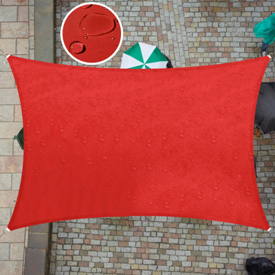 Amgo 7' x 12' Rectangle Waterproof Sun Shade Sail