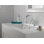 Robinet de salle de bain central rétractable Arvo, robinet de salle de bain chromé, robinet de salle de bain avec douchette extractible, robinet de salle de bain 3 trous, chrome