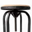 Tabouret de bar pivotant en bois massif à hauteur réglable-537003425-560790549