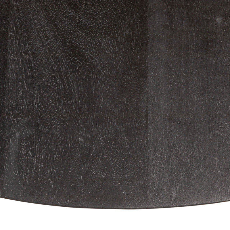 Table basse surdimensionnée ronde en bois de manguier