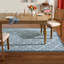 Tapis d'extérieur à motif géométrique bleu Town & Country Country Everly-97549321