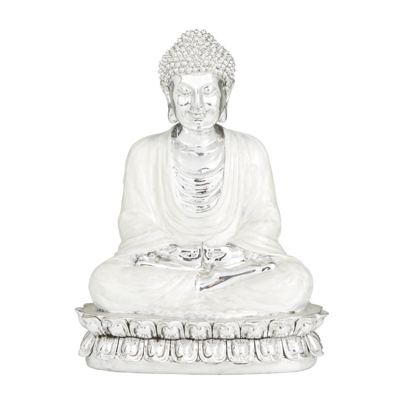 Ekstrom Religious & Spiritual Figurines & Sculptures, White, 12.3" H x 9.3" W x 7.2" D