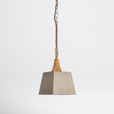 Tillman Single Light Concrete Plug-in Pendant