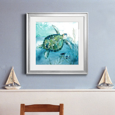 " Delray Sea Turtle I " Painting Print
